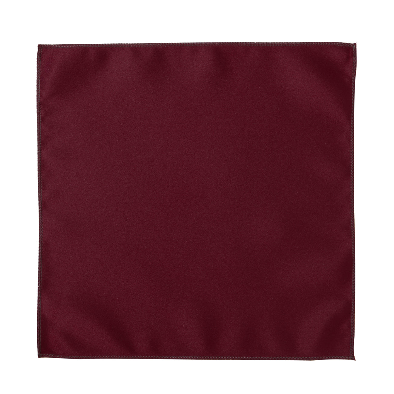 Burgundy Satin Pocket Square