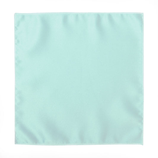 Bright Aqua Satin Pocket Square