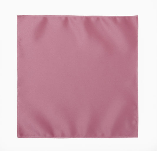 Dusty Rose Satin Pocket Square