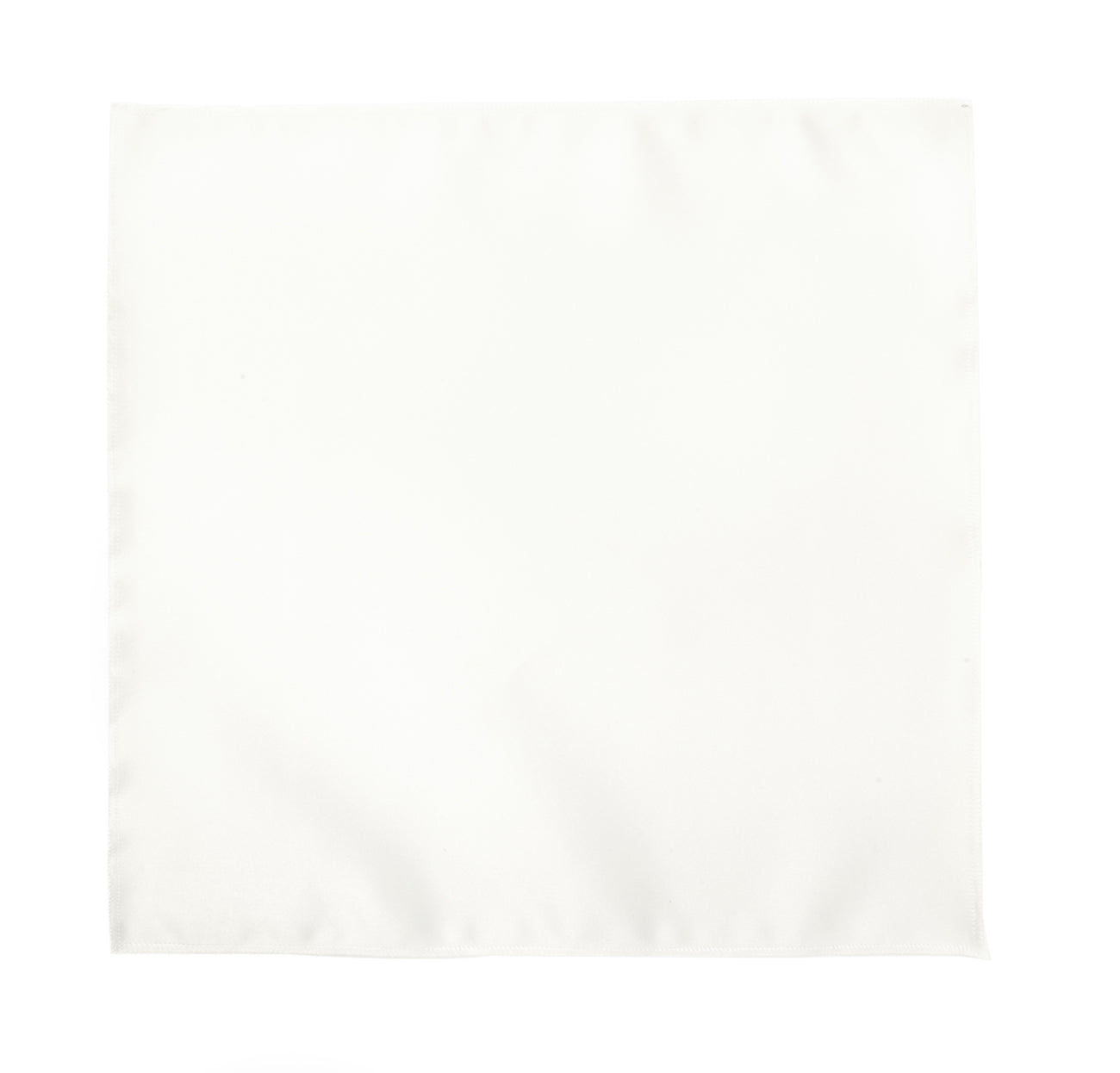 White Satin Pocket Square