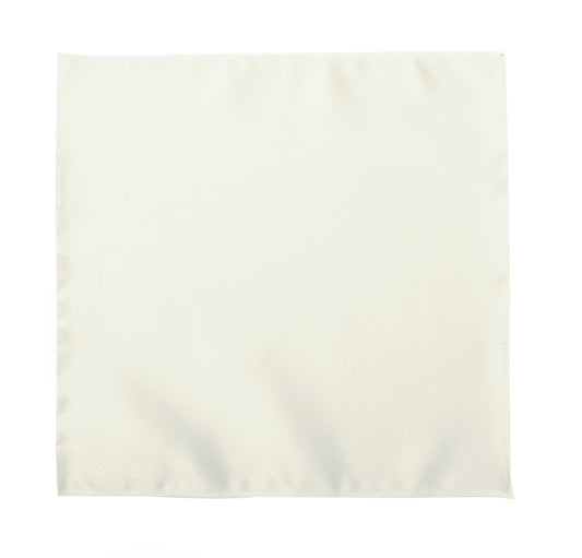 Ivory Satin Pocket Square