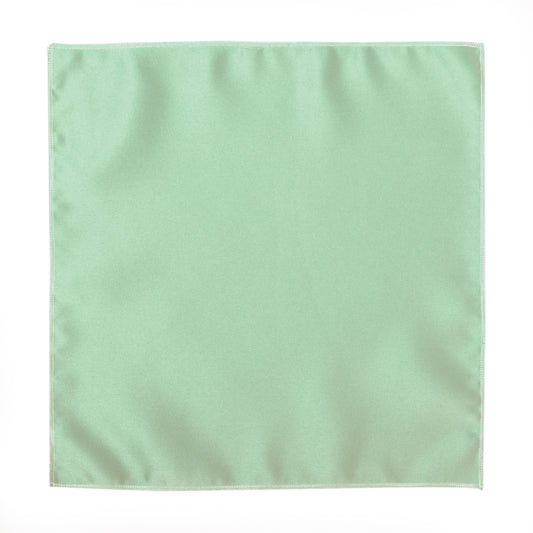 Aqua Satin Pocket Square