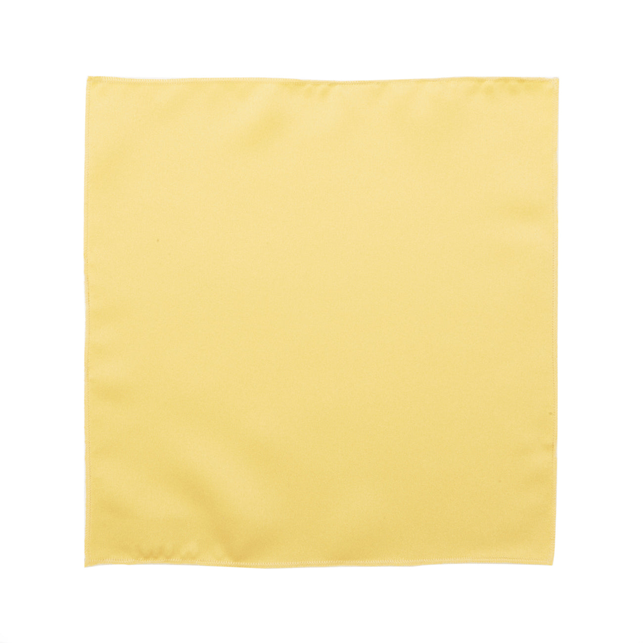 Canary Yellow Satin Pocket Square