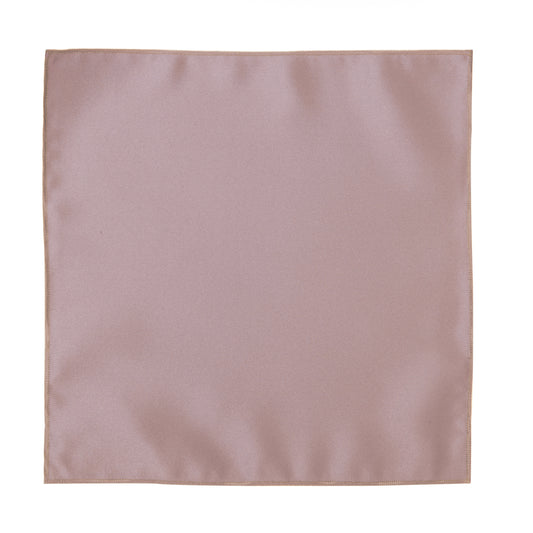 Dark Blush Satin Pocket Square