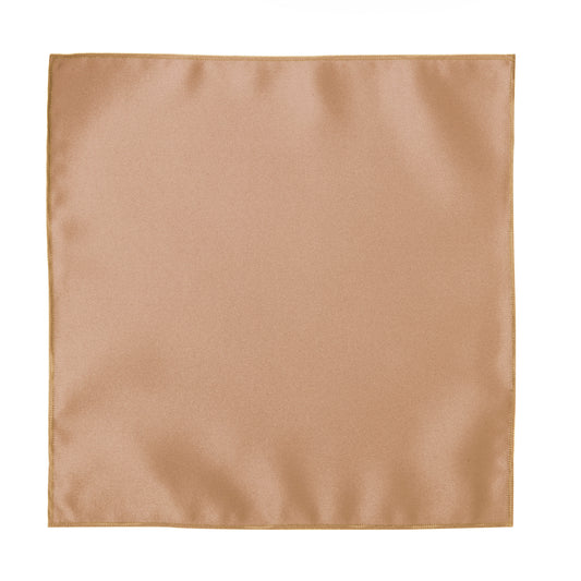 Burnt Peach Satin Pocket Square