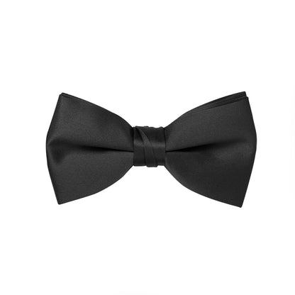 Black Satin Bow Tie