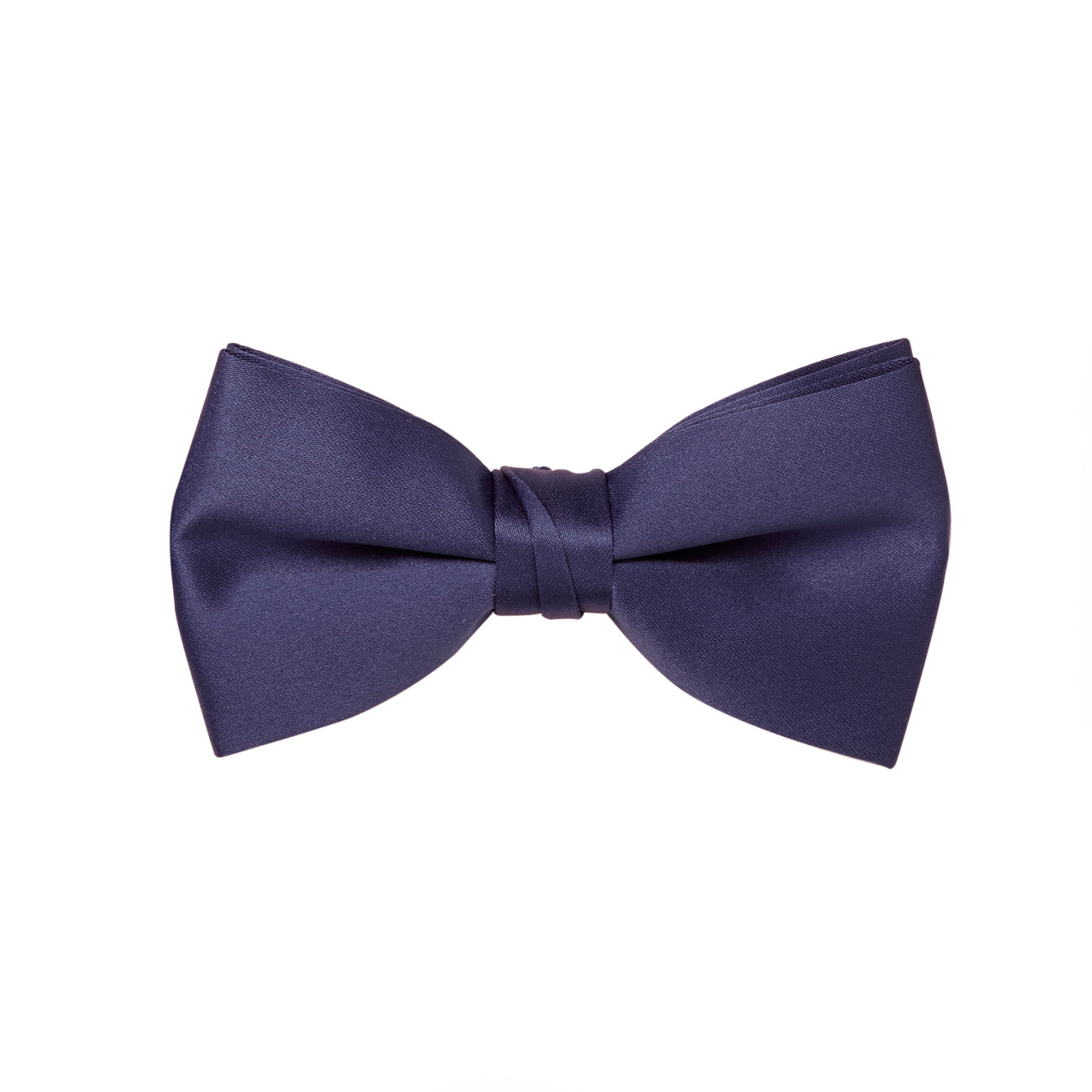 Lapis Satin Bow Tie