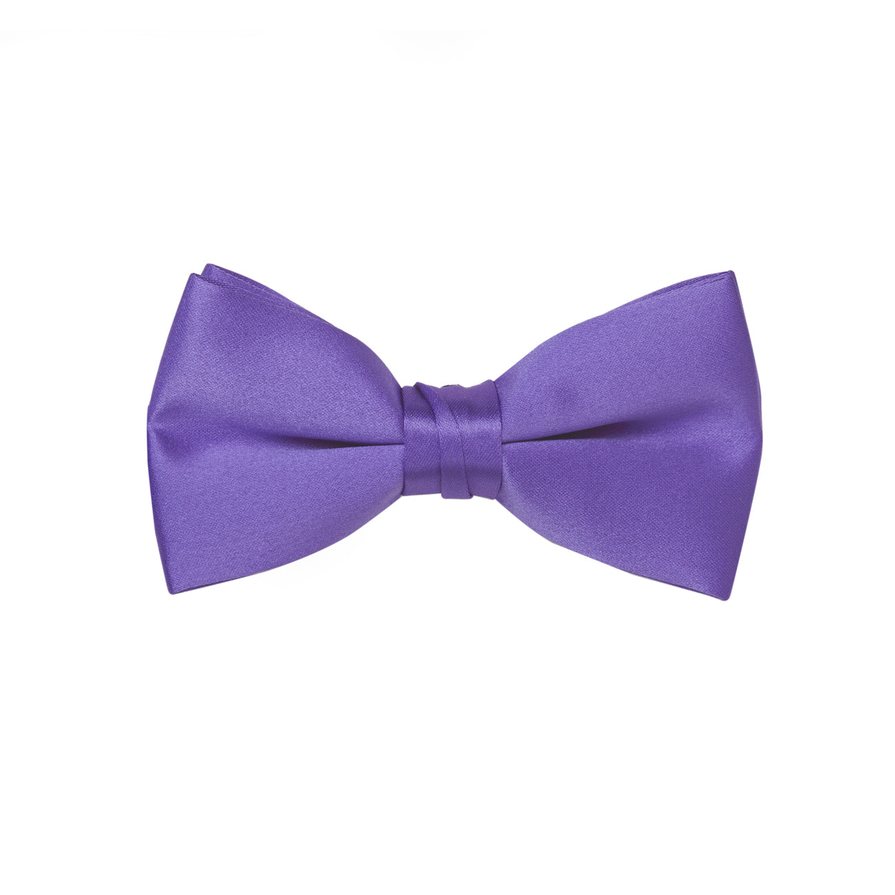 Purple Satin Bow Tie