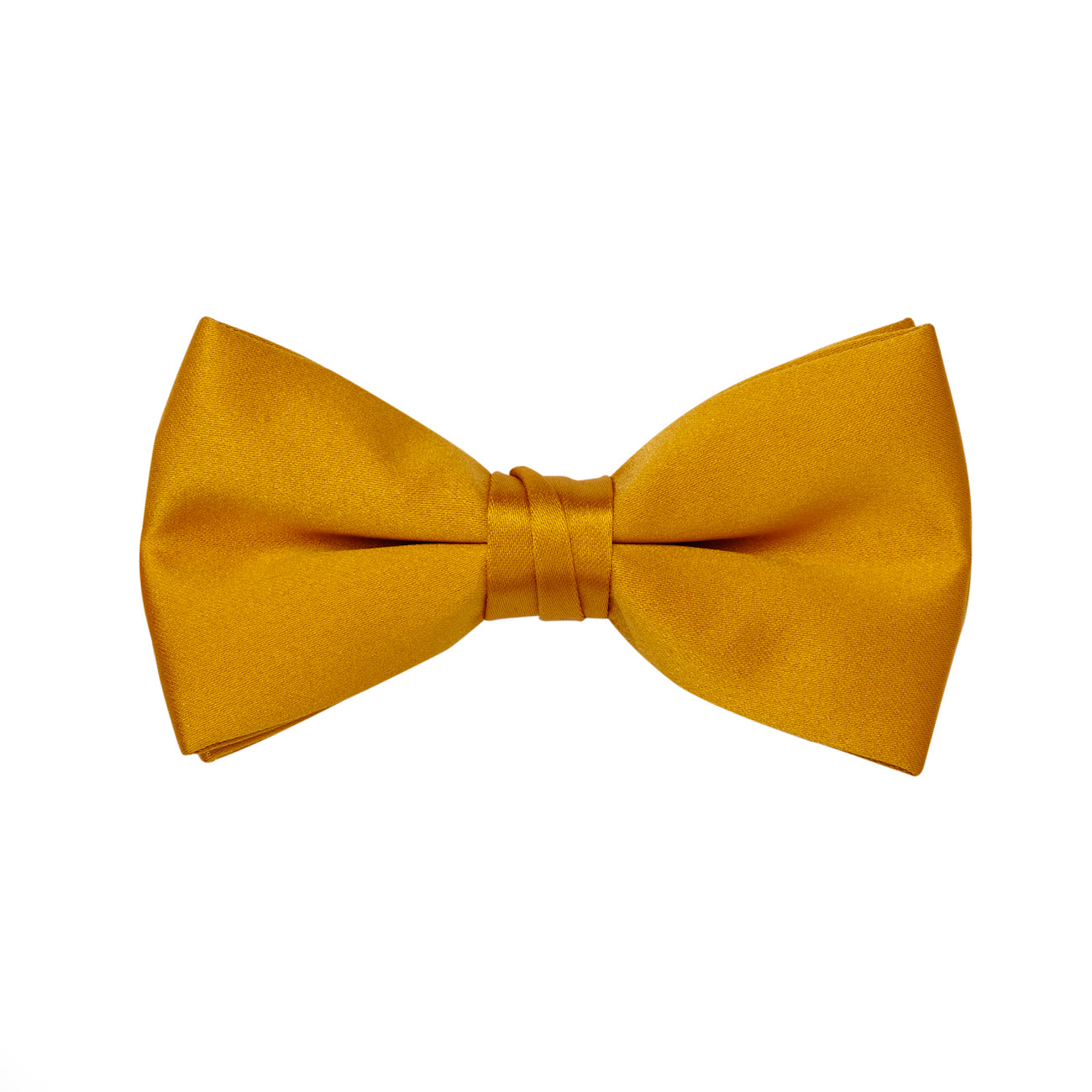 Gold Satin Bow Tie