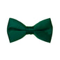 Hunter Green Satin Bow Tie