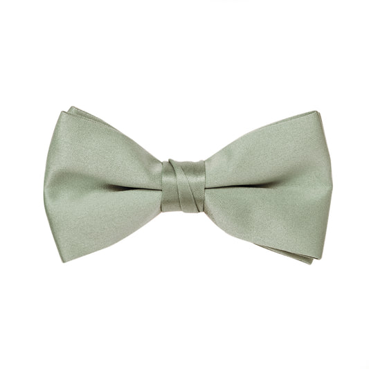 Sage Green Satin Bow Tie