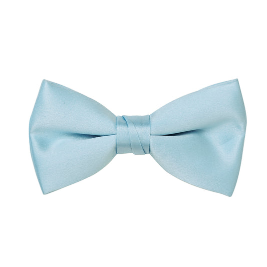 Light Blue Satin Bow Tie