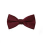 Burgundy Satin Bow Tie