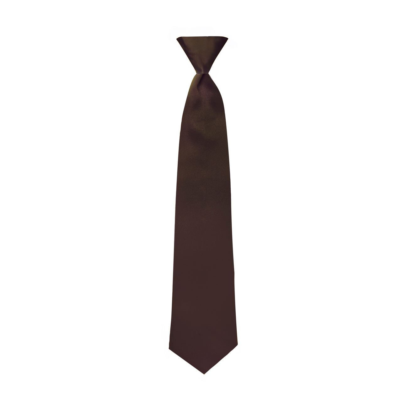 Chocolate Satin Windsor Tie