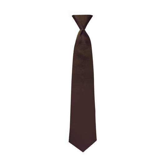 Chocolate Satin Windsor Tie