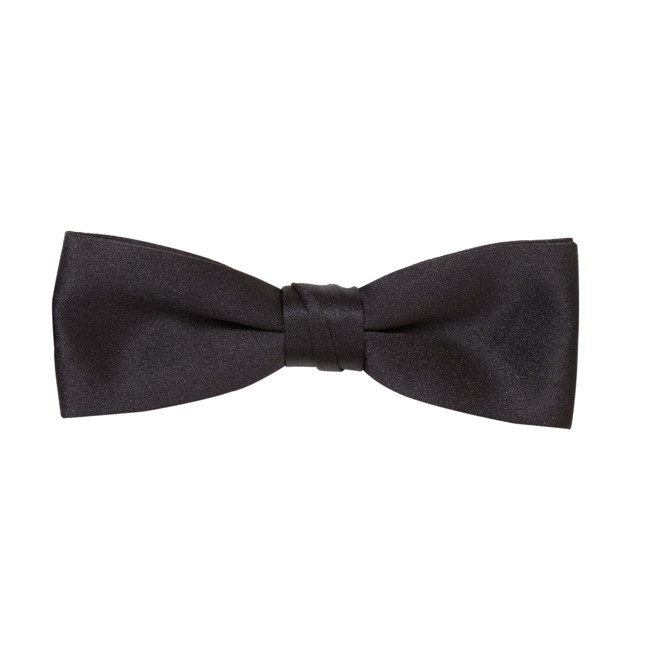 Black Satin Bow Tie