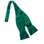 Emerald Green Satin Self Tie Bow Tie