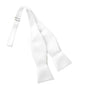 White Satin Self Tie Bow Tie