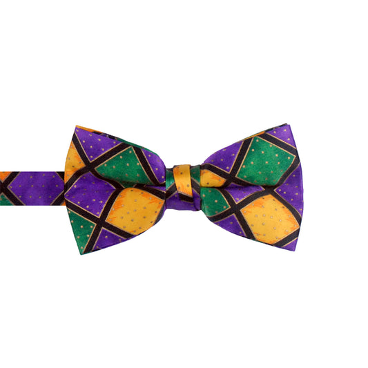 Mardi Gras Mens Bow Tie