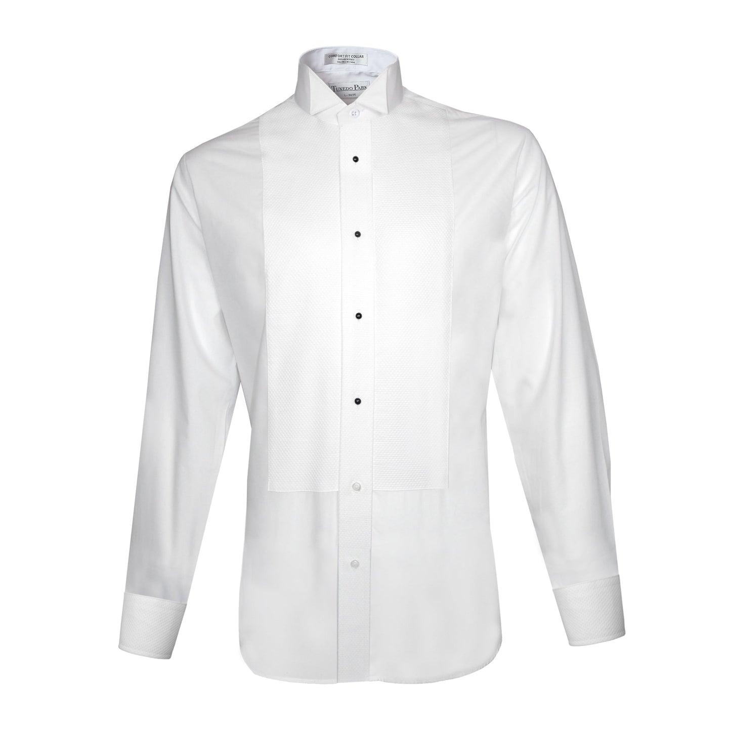 White Pique Wing Tip Tuxedo Shirt - Old Dye Lot