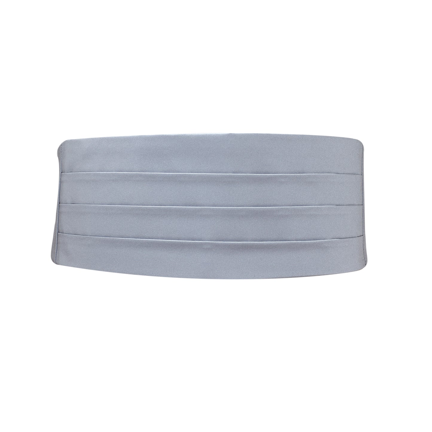 Silver Satin Cummerbund