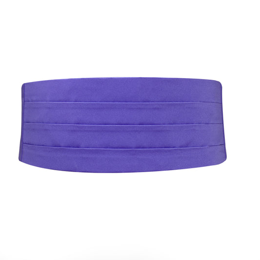 Purple Satin Cummerbund