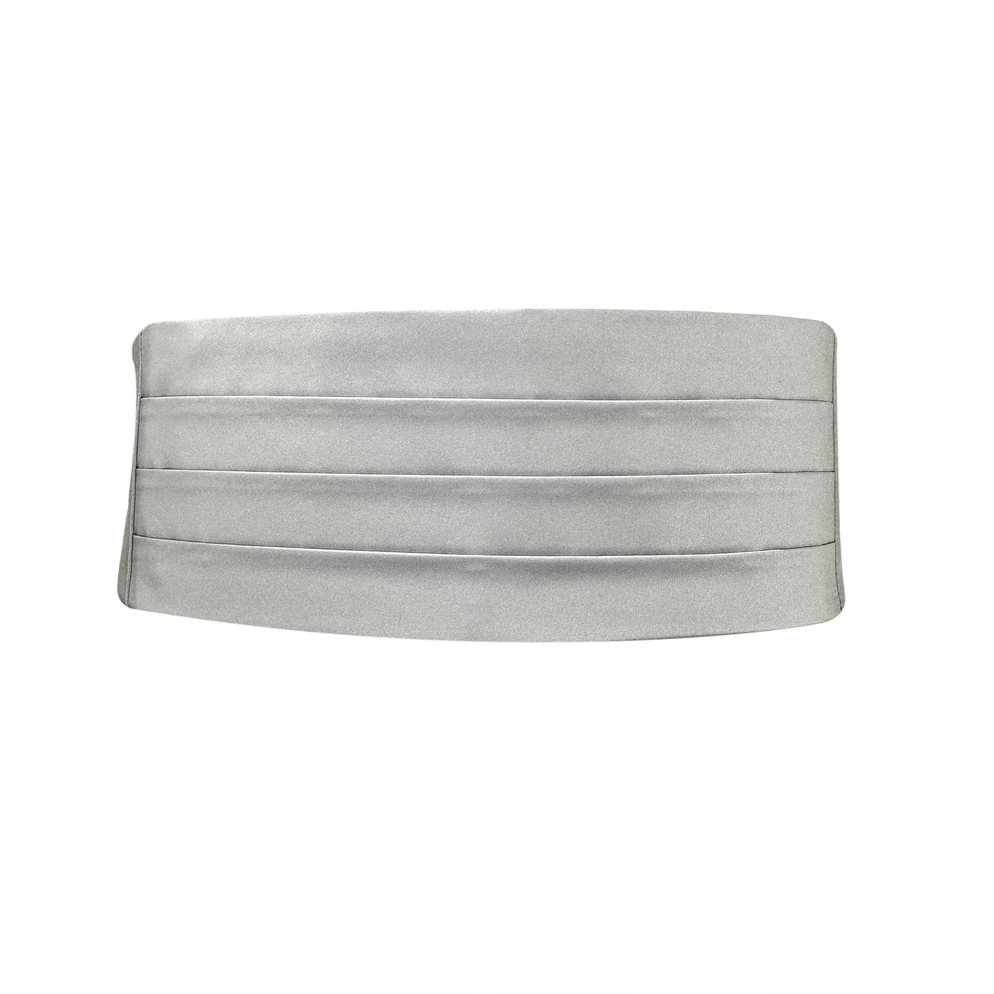 Silver Couture Satin Cummerbund