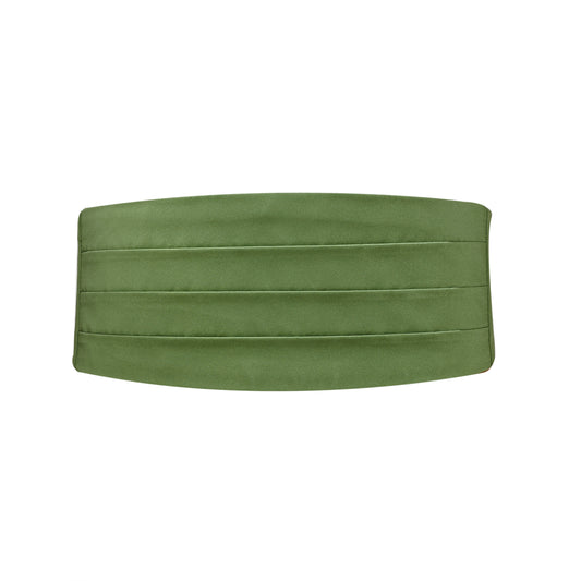 Clover Green Satin Cummerbund