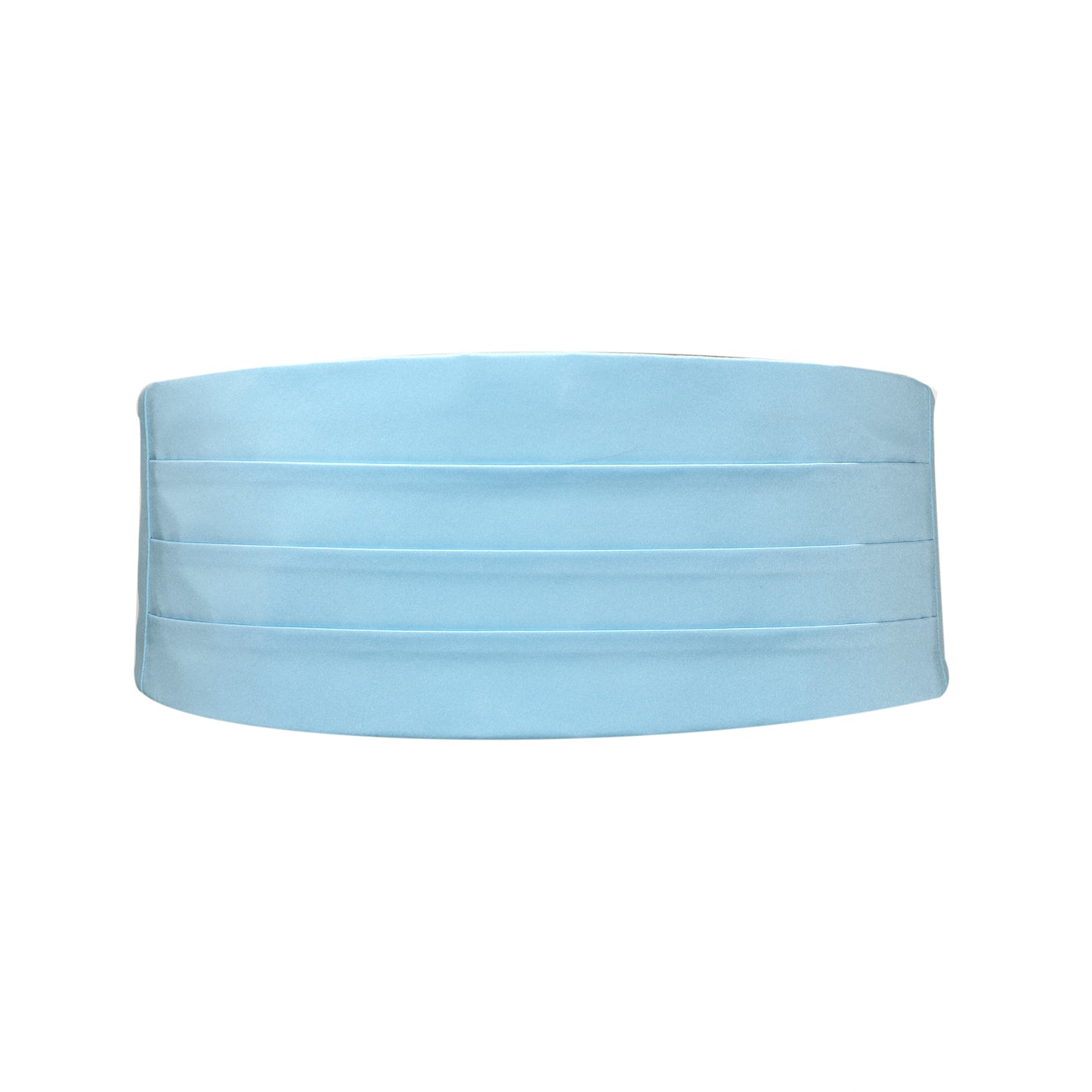 Light Blue Satin Cummerbund