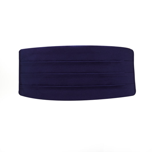 Navy Satin Cummerbund