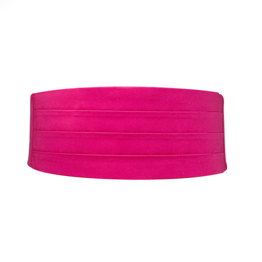 Hot Pink Satin Cummerbund