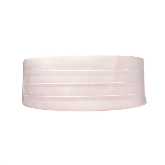 Light Pink Satin Cummerbund