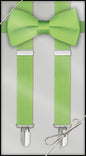 Lime Clip On Suspender