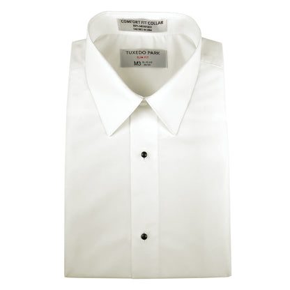 Ivory Microfiber Tuxedo Shirt