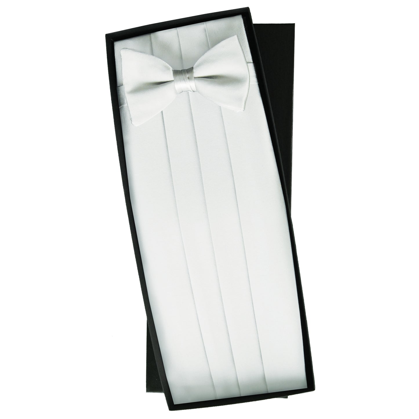 Silk Pre Tied Bow & Cummerbund Box Set