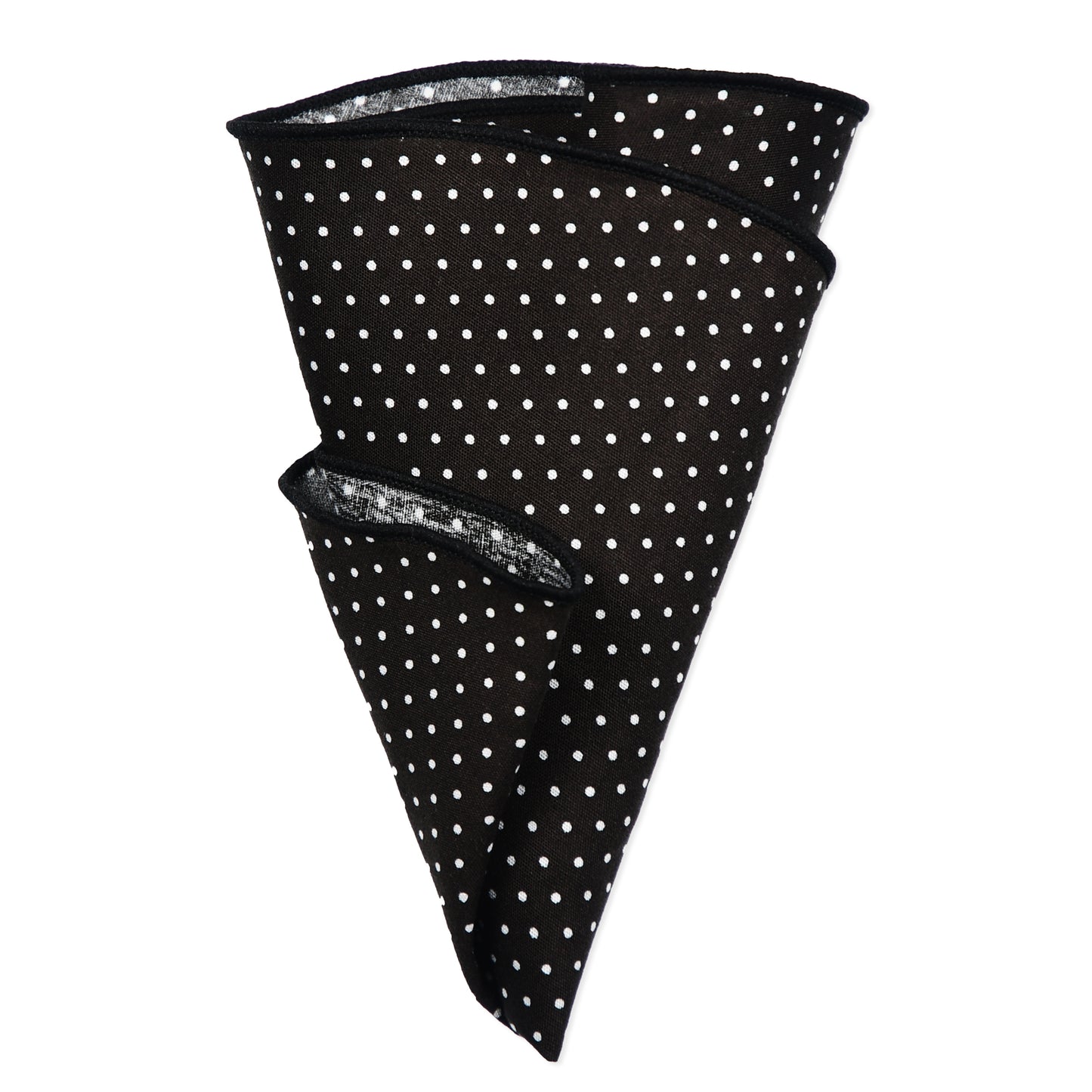 Black Polka Dot Lapel Pin & Hanky Set