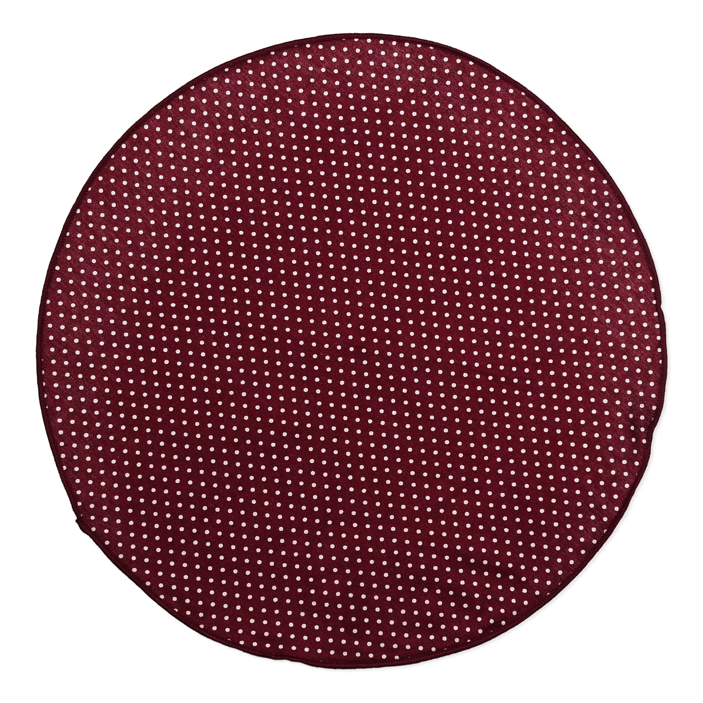 Burgundy Polka Dot Lapel Pin & Hanky Set