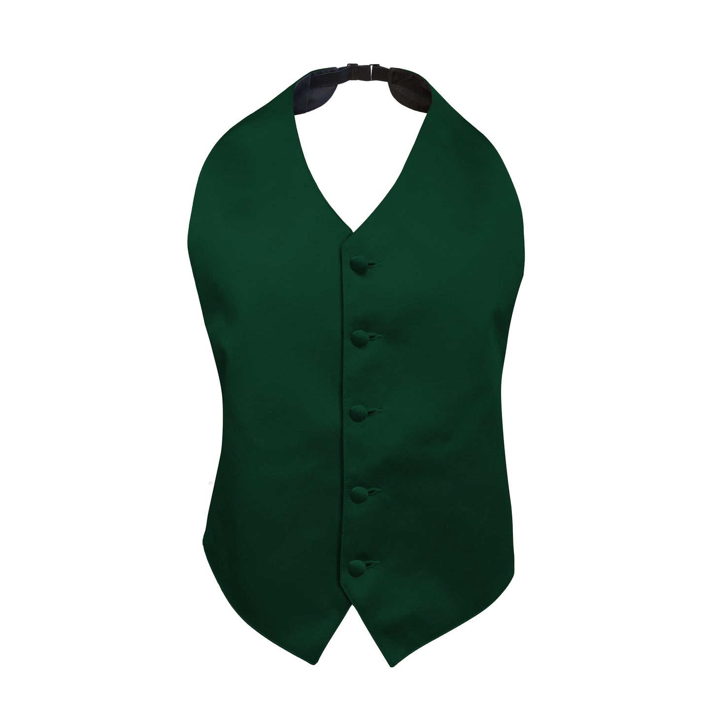 Hunter Green Satin Backless Vest