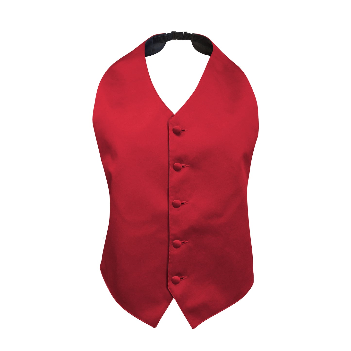 Red Satin Backless Vest