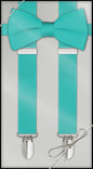 Tiffany Blue Clip On Suspender