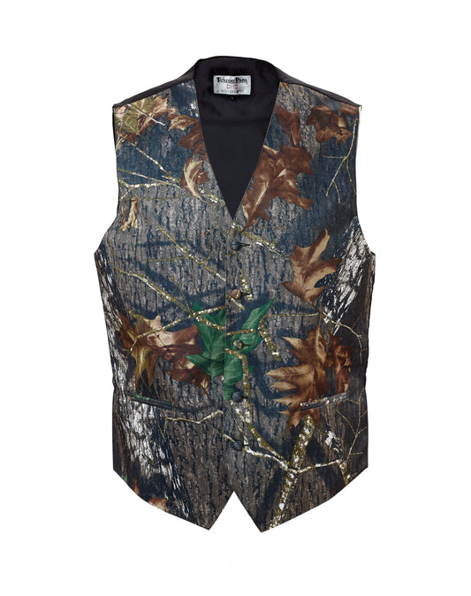 Camouflage Satin Full Back Vest