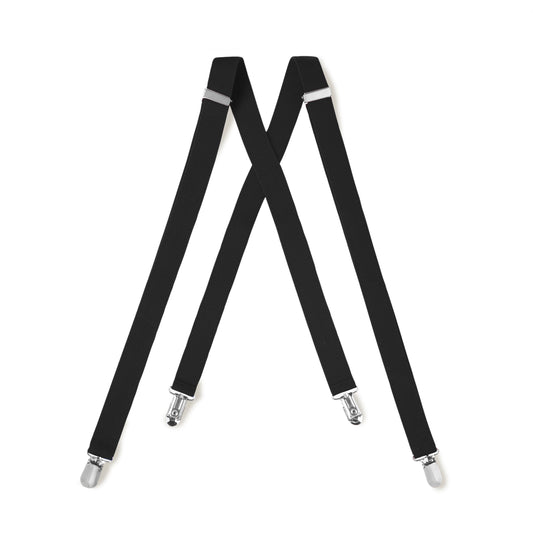 Black Clip On Suspender