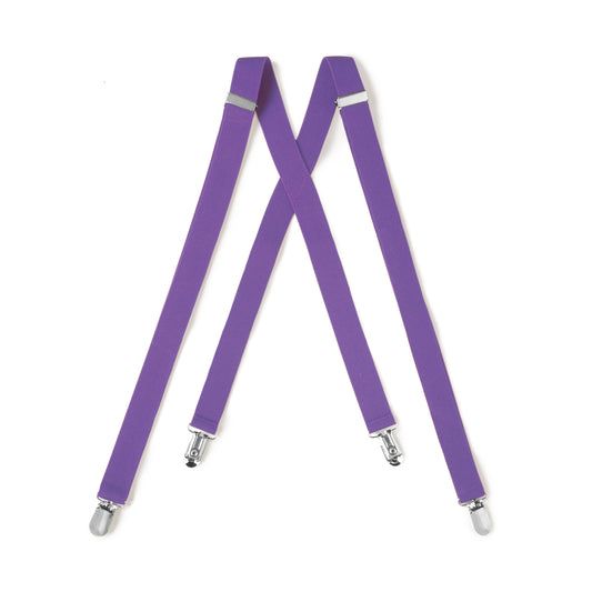 Purple Clip On Suspender