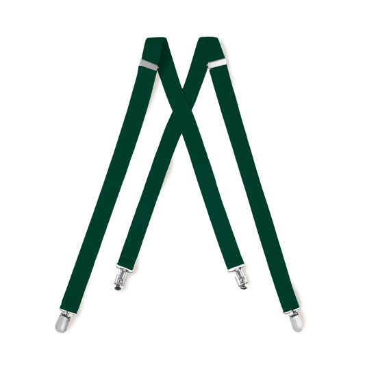 Hunter Green Clip On Suspender