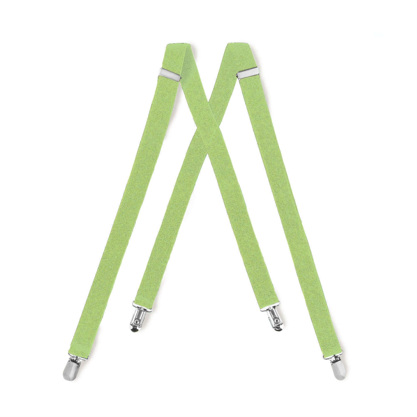 Lime Clip On Suspender