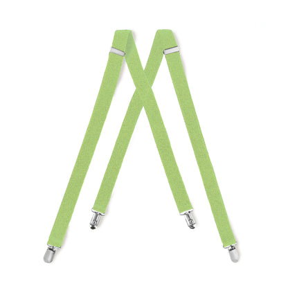 Lime Clip On Suspender