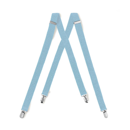 Light Blue Clip On Suspender