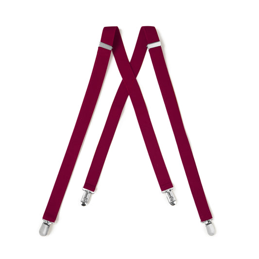 Apple Red Clip On Suspender