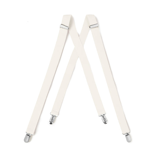 Ivory Clip On Suspender