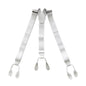 White Button End Suspender